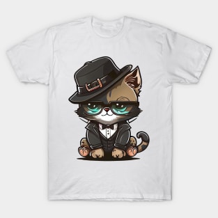 Cute pet, funny pet, boss pet, pirate pet, gangster pet, lovely pet. T-Shirt